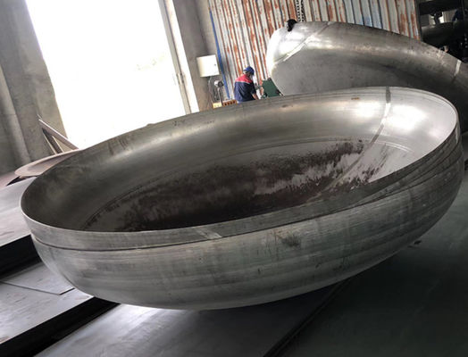 Kepala tangki hemisferik dari stainless steel