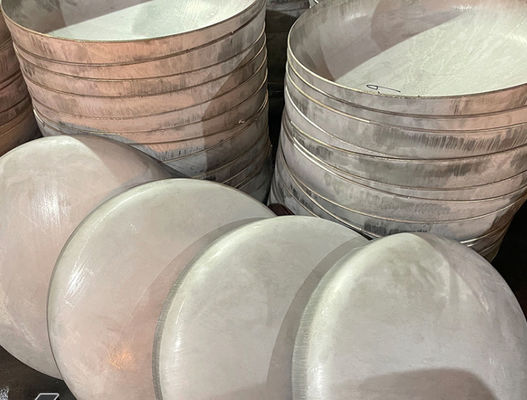 Custom Flat Dished Head End 6mm tebal Cold Pressing dan Cold Forming