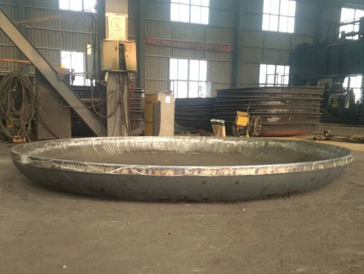 Pemanasan baja kepala piring torisferik 600mm sampai 4000mm Diameter