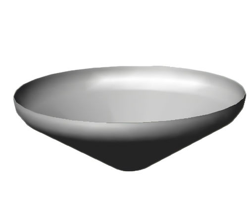 Kepala kerucut baja karbon 6mm - 200mm Diameter luar Kepala dasar datar