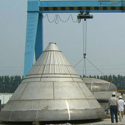 Boiler kerucut kepala piring baja karbon pipa tutup Diameter besar