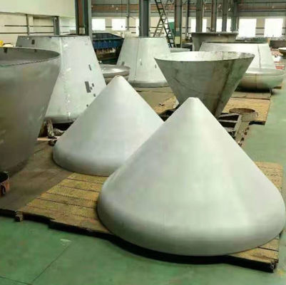 Boiler Tangki Kepala kerucut Diameter besar Kepala elips ISO9001