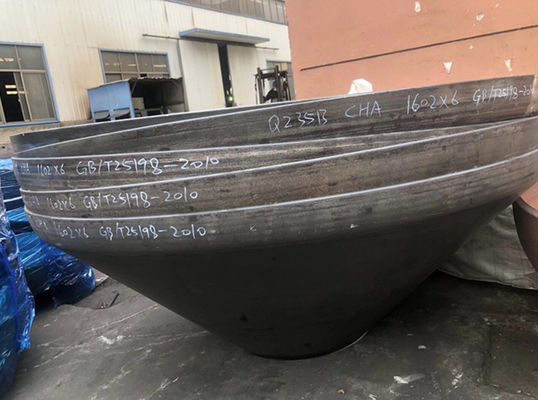 OEM / ODM kepala kerucut vertikal miring kerucut kepala boiler diameter besar