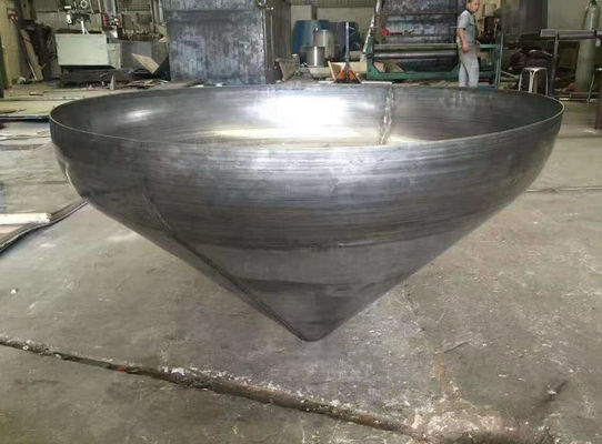 Pembuatan tepi bergelombang Kepala kerucut untuk pipa las Diameter luar 6mm 200mm