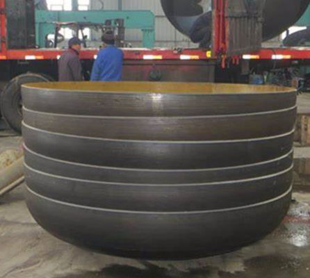 Pengelasan Baja Karbon Kepala Piring Tutup Oval Datar Bagian Bawah Kepala Diameter Besar