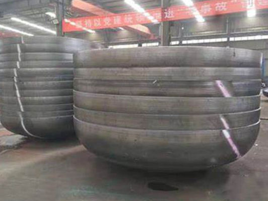 Pengelasan Baja Karbon Kepala Piring Tutup Oval Datar Bagian Bawah Kepala Diameter Besar